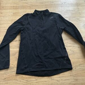 GYMSHARK- BLACK 1/4 Zip- Slim fit